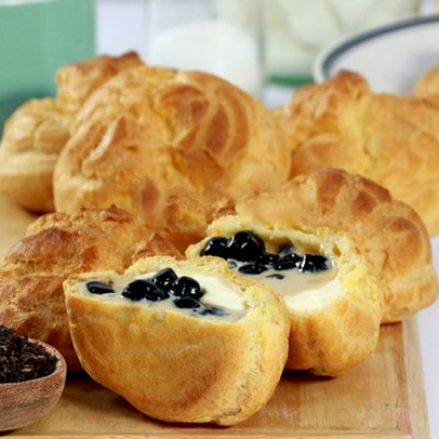 Bánh Su Kem Trà Sữa Trân Châu